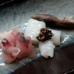 【NEW】刺身2種と焼き空豆UP