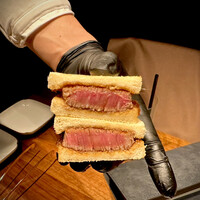 焼肉牛印 銀座店 - シャトーブリアンステーキサンド