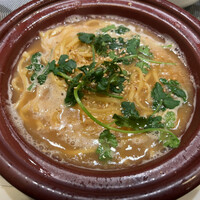 豊栄 - 〆１　魚のアラで取ったスープの煮込み麺