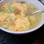 焼肉会館 - たまごスープ