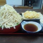 松の木 - ゴマ汁うどん大盛りかき揚げ付き