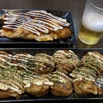 Aho ya - たこ焼きの奥にもちぺちゃ焼き