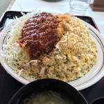 梶屋 - カツチャーハン¥1200