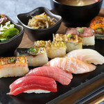 Grilled/ selection Sushi 10 pieces set meal