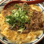 丸亀製麺 - 肉がさね玉子あんかけ690円