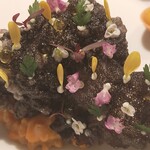 ASAHINA Gastronome - 生雲丹＆活帆立貝柱、スペルト小麦のリゾット