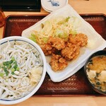 築地食堂 源ちゃん - しらす丼と唐揚げ_¥1,050