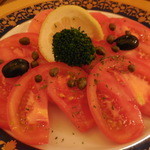 レストラン山水 - スラスドトマトサラダ