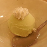レストラン山水 - 頂いたアイスクリーム
