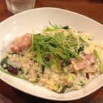 厚切りベーコンとたっぷり野菜のクリームリゾット ８８０円