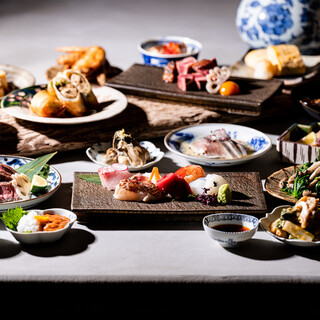 We have banquet plans starting at 4,000 yen for 8 dishes.
