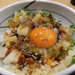 Nakau - 漬けいかユッケ丼。