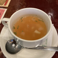 古民家バル旧本藤邸 - ランチセットのスープ