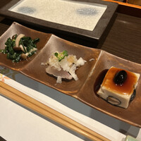 やきとり 風月 名古屋本店 - 前菜三種盛り