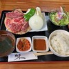Yakiyakikampaisakaba - 赤身盛り定食お肉追加