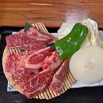 Yakiyakikampaisakaba - 赤身盛りお肉５０グラム増量