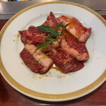 松新 - カルビ定食のカルビ（あしたか牛）