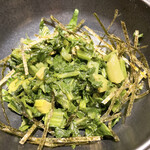 三酉屋 - わさび菜漬け385円