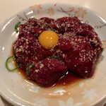 和風もつ料理 あらた - 〈おまかせコース〉
      ●チレ刺身（牛の脾臓）