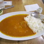 カレー工場ハイジ - 中辛チキンカレー　\650　御飯少なめ