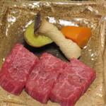 ホテル清風園 - 長野県産りんご和牛の陶板焼き