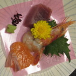 ホテル清風園 - お刺身三点盛り