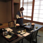 ホテル清風園 - 朝 の個室