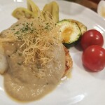 キッチン ブルー グローブ - 反対側から