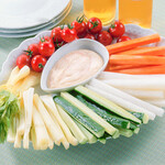 raw vegetable cheese dip