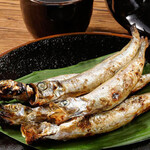 Shishamo with children directly from Tsukiji market