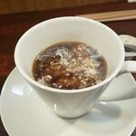 キッチン ブルー グローブ - 途中からミルクを入れます