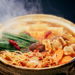 Spicy! Korean style kimchi jjigae hotpot