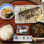 Uodai - 塩サバ定食（1,000円）