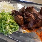 ハツの鉄板焼き(タレor塩)