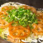 レンコンの鉄板焼き