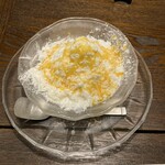 舎人庵・とんぼ - アイスを削った様なかき氷