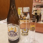 かつ徳 - 瓶ビール（税込583円）