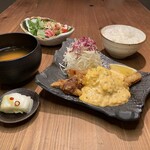 Chicken nanban set meal with homemade tartar sauce