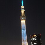 海老寿司 - 近くの十間橋から見たスカイツリー