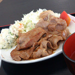 むにゅ - しょうが焼き定食　７５０円