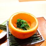 明寂 - ⚫橙釜  赤貝と平貝ホタテの紅白なます