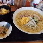 讃岐そば りんや - ひやそば大と鳥めしセット　　900円