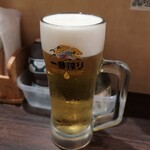 Tsukiji De Dondon - ・「ビール中ジョッキ(¥500)」