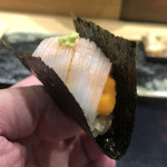 鮨旬美西川 - イカとウニ