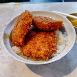 栄寿亭 - 【2023.1.31(火)】カツ丼C(玉子なしジヤンボカツ)710円