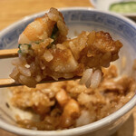 天ぷら たけうち - かき揚げ丼も素晴らしいの