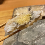 天ぷら たけうち - さっきまで生きてたハゼちゃん。ありがとう