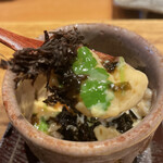 天ぷら たけうち - 毛蟹と海苔の香りにうっとりしちゃう