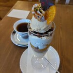 クリクリ - オレンジキャラメルショコラパフェ¥1100(~2023.2.6)