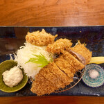 Nadai Tonkatsu Katsukura - 金華豚ヒレと牡蠣フライ